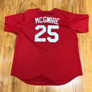 St. Louis Cardinals McGwire Majestic Jersey XL